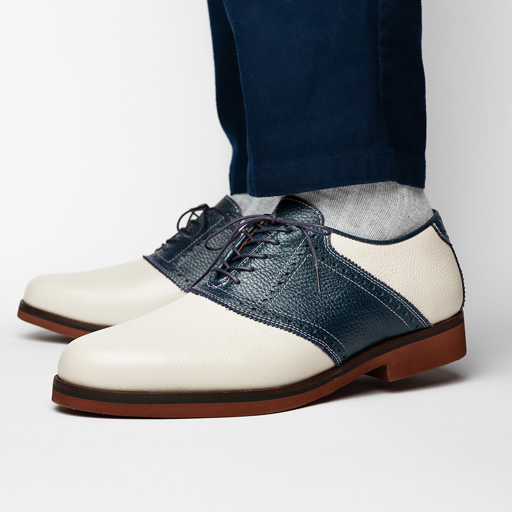 TB Phelps Oxford Saddle Shoes Ivory / Navy