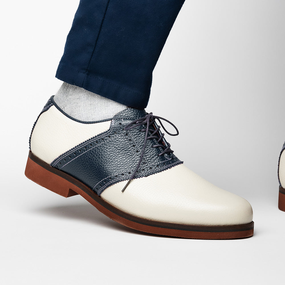 TB Phelps David Oxford Saddle Shoes Ivory / Navy
