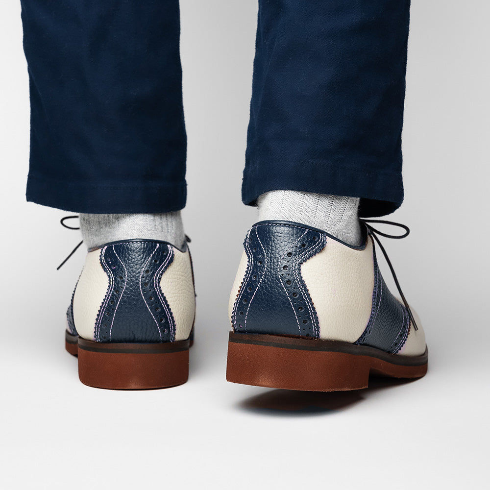 TB Phelps David Oxford Saddle Shoes Ivory / Navy