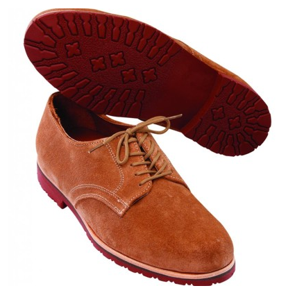 T.B. Phelps Buck II Suede Derby Shoes Sand
