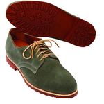 T.B. Phelps Buck II Suede Derby Shoes Denim