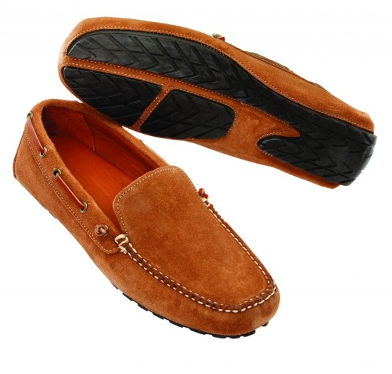 T.B. Phelps Magellan Suede Venetian Driving Shoes Sand