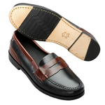 T.B. Phelps Marco Penny Loafers Saddle Black/Brown