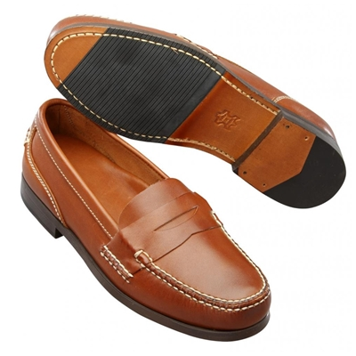 T.B. Phelps Penny Loafers Tan