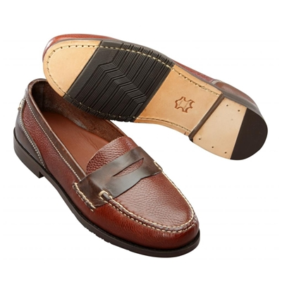 T.B. Phelps Marco Penny Loafers Walnut / Brown