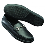 T.B. Phelps Pebble Grain Bit Driving Shoes Black