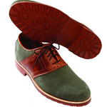 T.B. Phelps Saddle II Suede Oxfords Denim / Brown