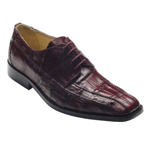 David X Cappi II Crocodile Bicycle Toe Shoes Wine