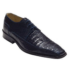 David X Carlino Crocodile & Lizard Shoes Navy