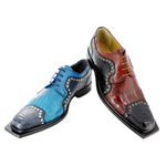 David X Cesar Ostrich Leg Shoes