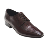 David X Josh Ostrich & Calfskin Bicycle Toe Shoes Wine