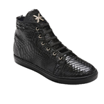 David X Mezzo Python Sneakers Black