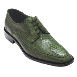 David X Monte Ostrich & Lizard Shoes Green