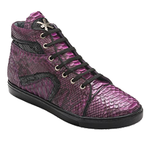 David X Motta Python Sneakers Purple