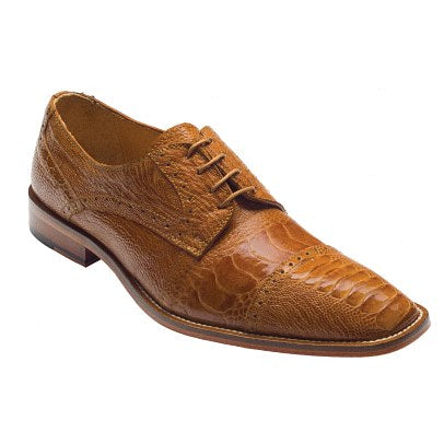 David X Omar Ostrich Cap Toe Shoes Sand