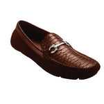 David X Poly Python & Suede Driving Shoes Brown