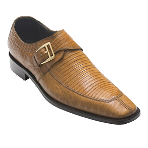 David X Remy Lizard Monk Strap Shoes Sand