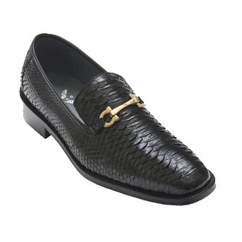 David X Todd Python Bit Loafers Black