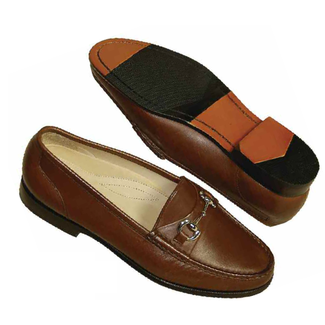 David Spencer Dorsett Calfskin Bit Loafers Chestnut