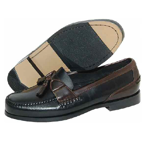 David Spencer Romeo Tassel Loafers Black/Brown