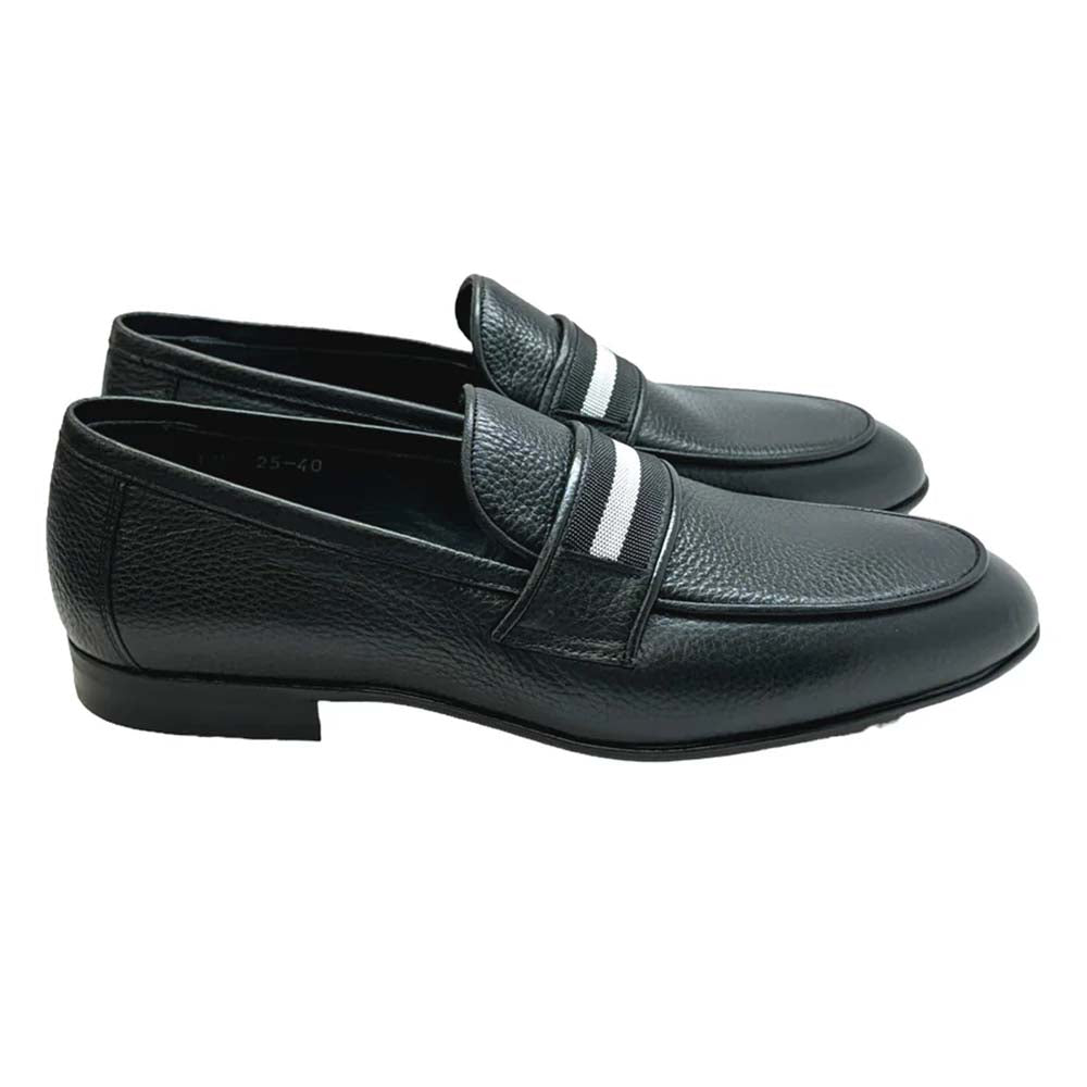 Corrente P00083 Depp Deerskin Loafers Black