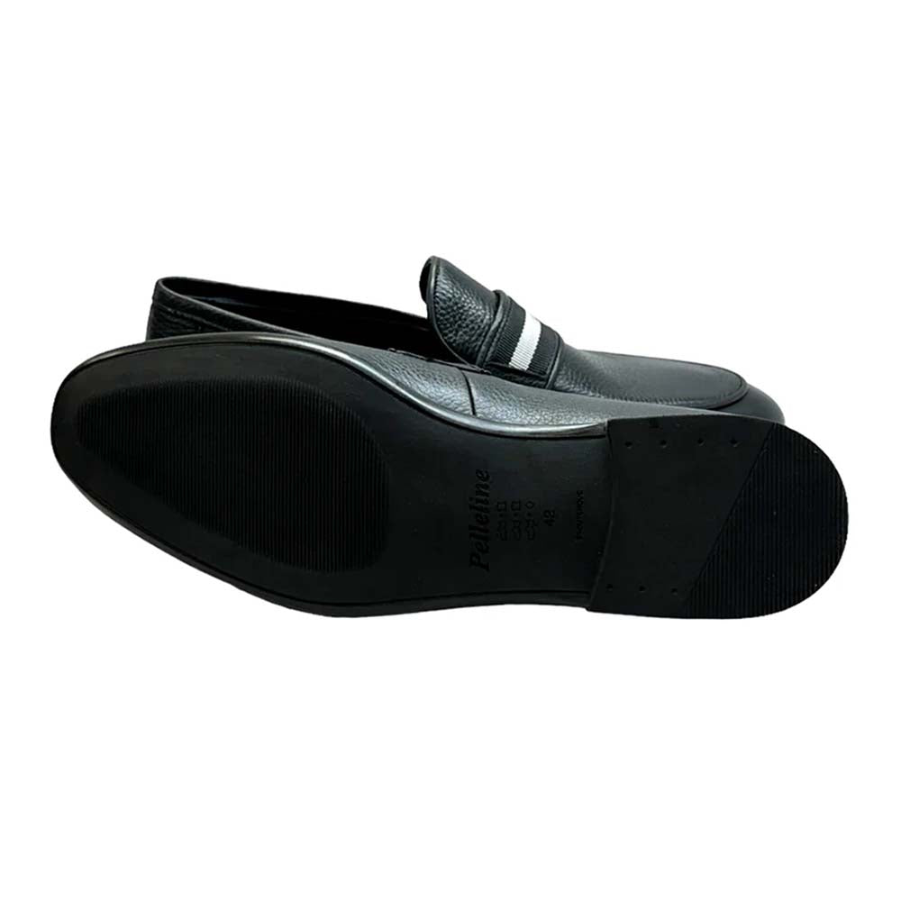 Corrente P00083 Depp Deerskin Loafers Black