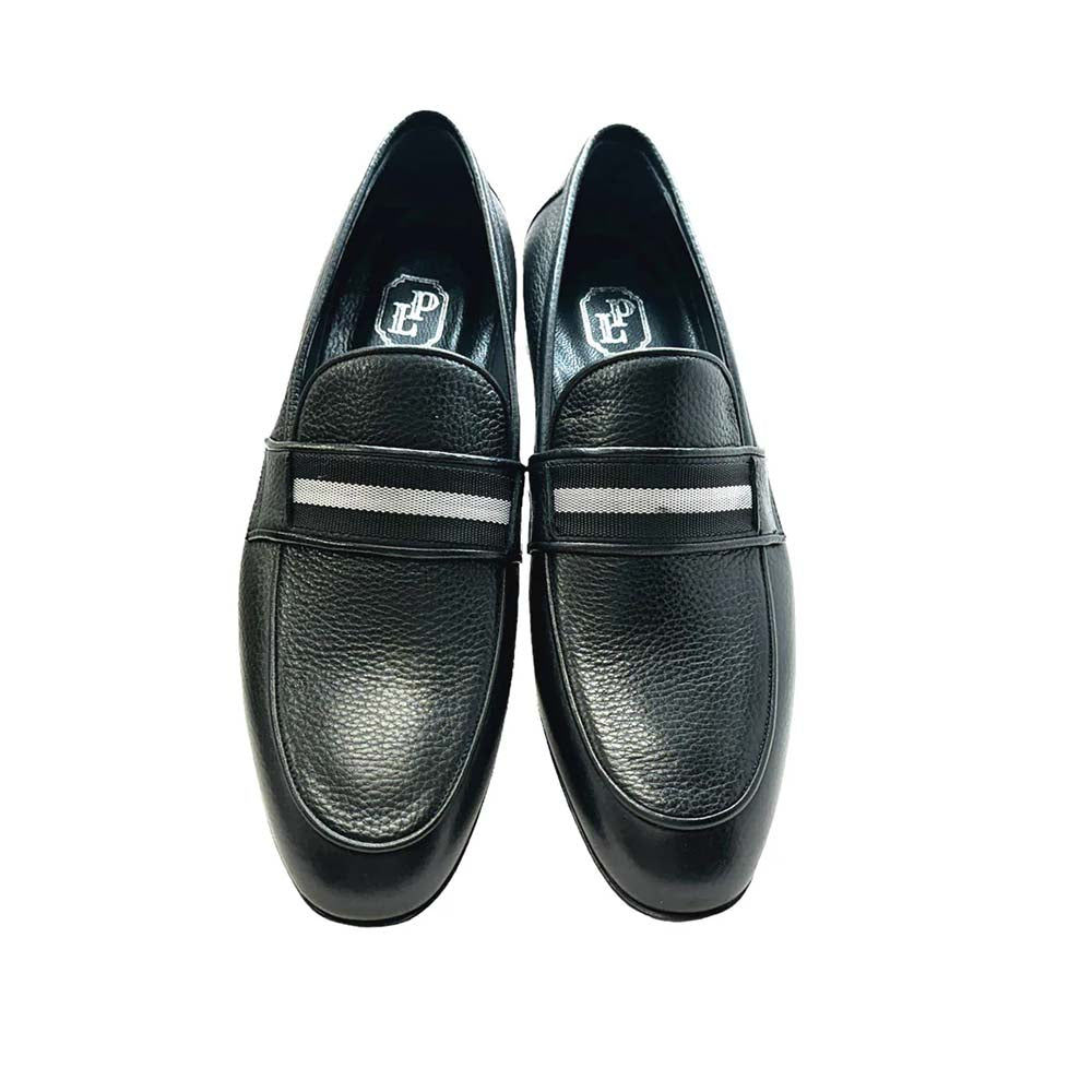 Corrente P00083 Depp Deerskin Loafers Black