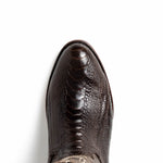Marco Di Milano Denver Ostrich Leg Round Toe Cowboy Boot Brown