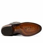 Marco Di Milano Denver Ostrich Leg Round Toe Cowboy Boot Kango Tabac