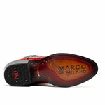 Marco Di Milano Denver Ostrich Leg Round Toe Cowboy Boot Red