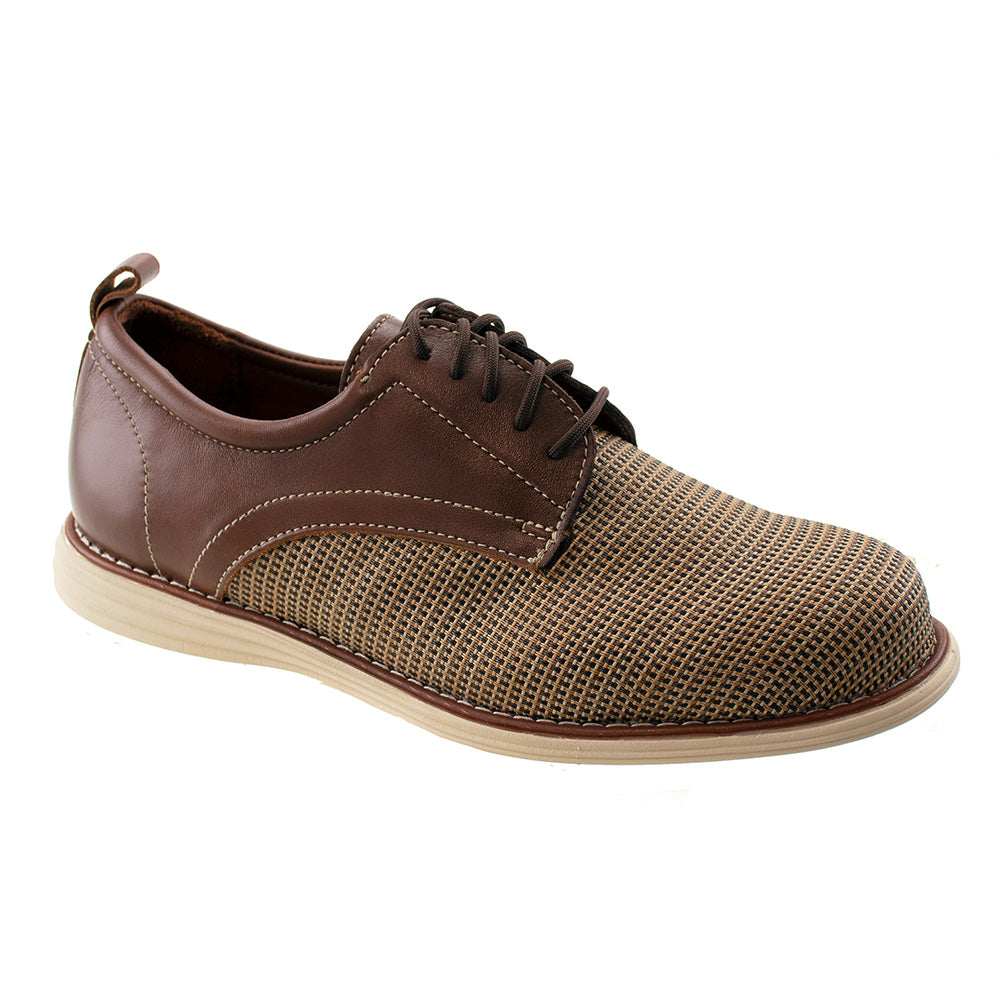 TB Phelps Freeport Sport Leather & Mesh Derby Khaki