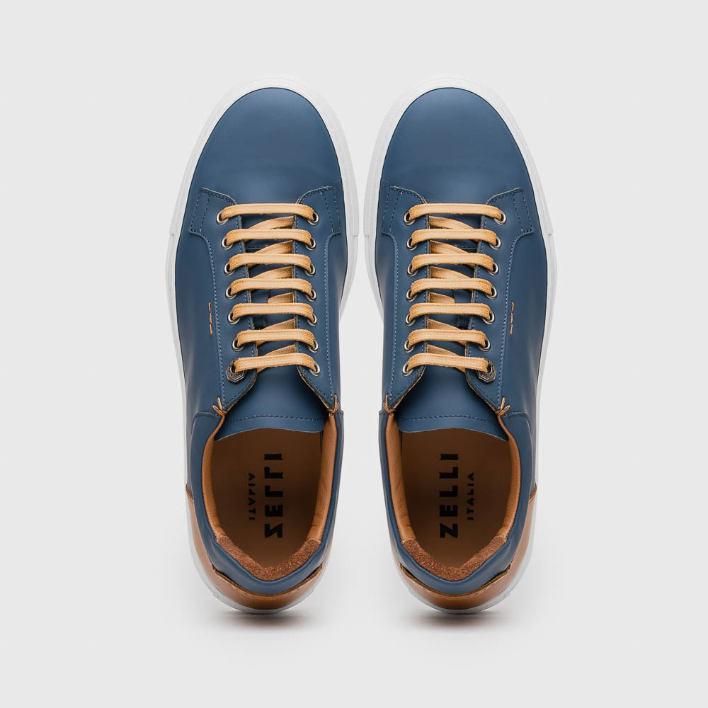 Zelli Diaz Rubberized Calfskin Sneaker Navy (65-229-NVY)