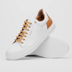 Zelli Diaz Rubberized Calfskin Sneaker White (65-229-WHT)