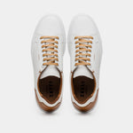 Zelli Diaz Rubberized Calfskin Sneaker White (65-229-WHT)