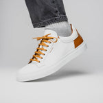 Zelli Diaz Rubberized Calfskin Sneaker White (65-229-WHT)