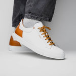 Zelli Diaz Rubberized Calfskin Sneaker White (65-229-WHT)