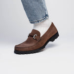 Robert Zur Dillon Suede Bit Loafers Chocolate