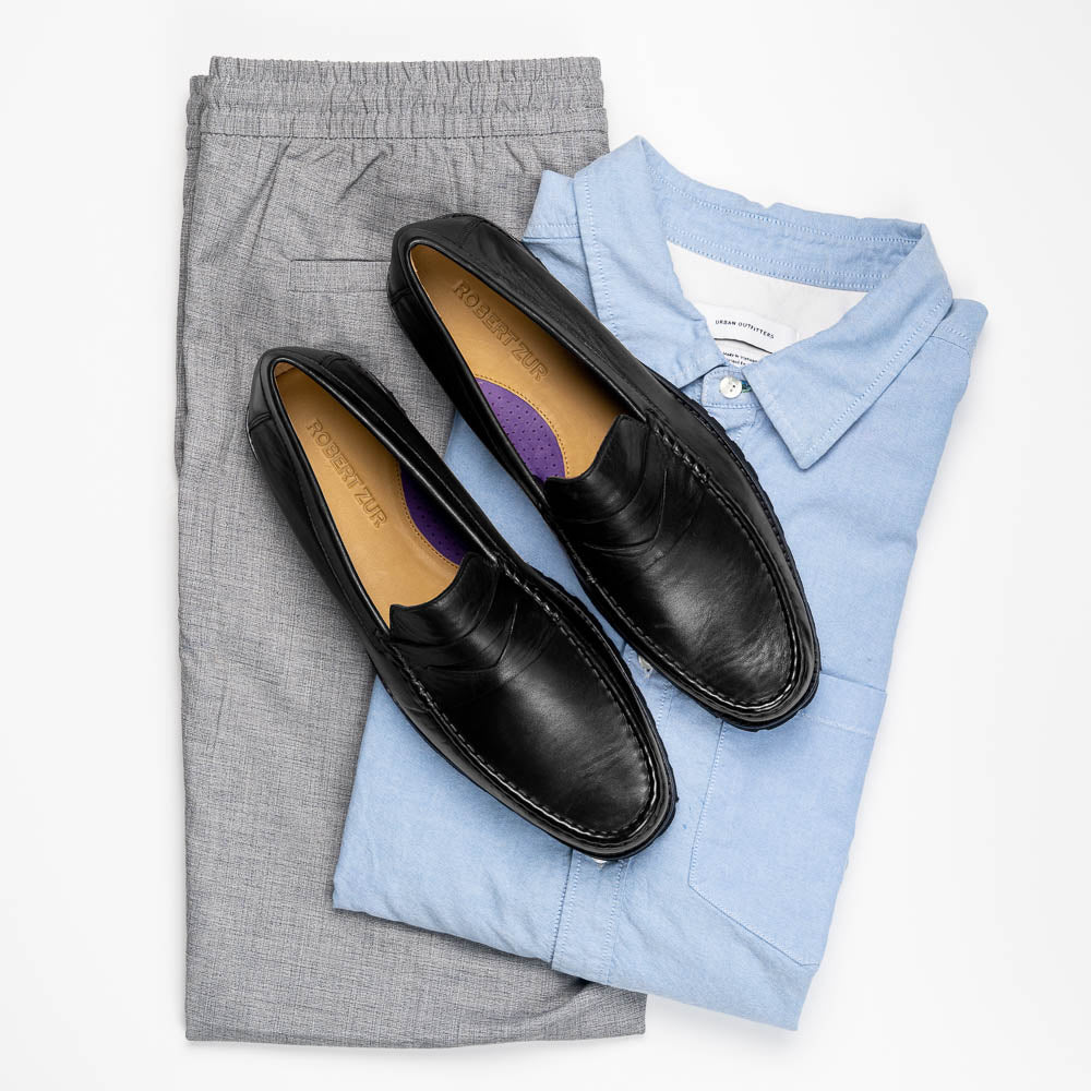 Robert Zur Dillon Penny Loafers Black