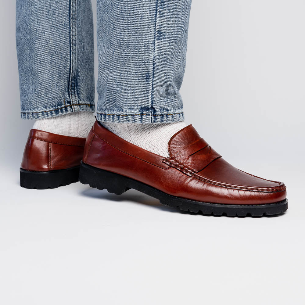 Robert Zur Dillon Penny Loafers Luggage