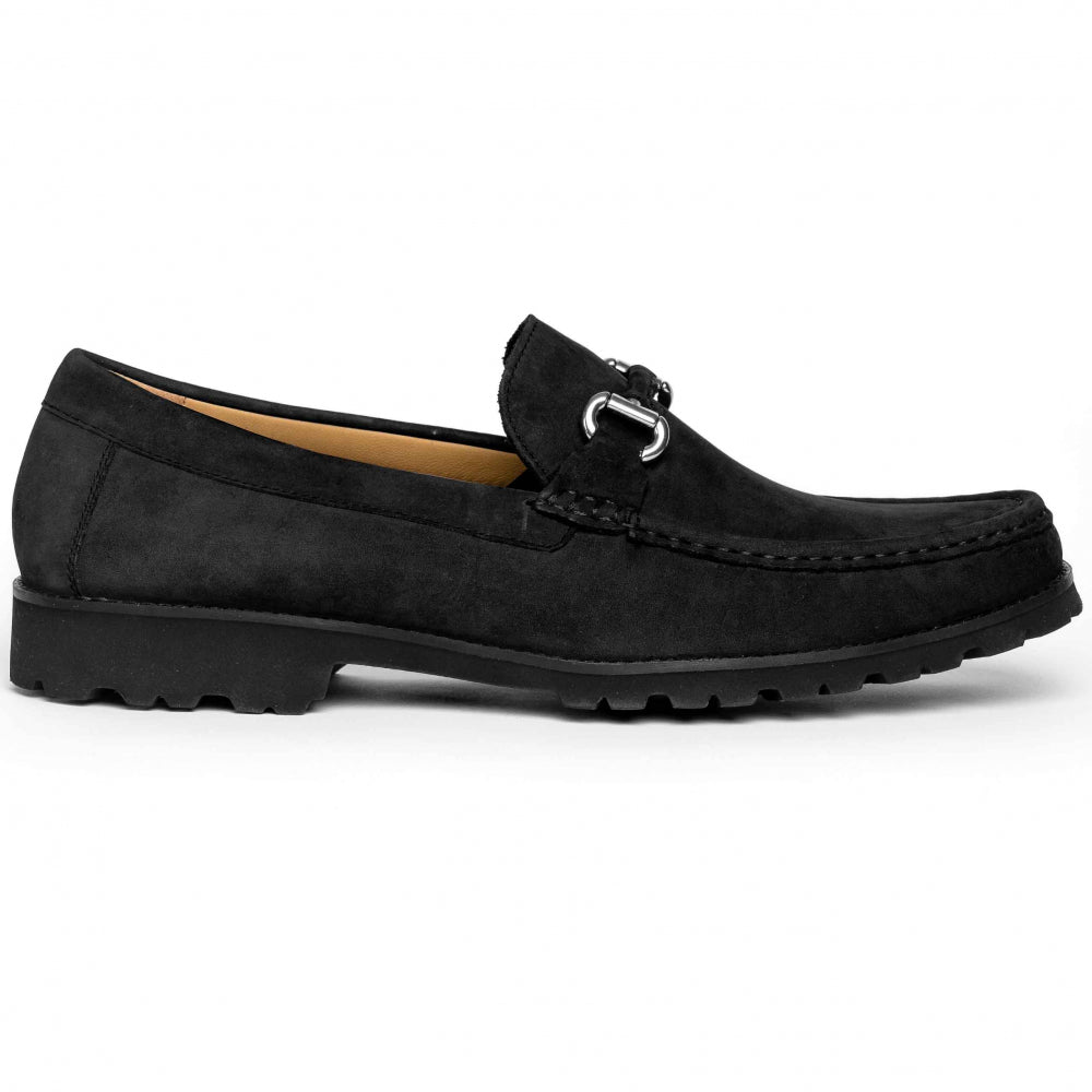 Robert Zur Dillon Suede Bit Loafers Black