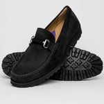 Robert Zur Dillon Suede Bit Loafers Black
