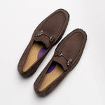 Robert Zur Dillon Suede Bit Loafers Chocolate