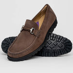 Robert Zur Dillon Suede Bit Loafers Chocolate
