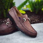 Robert Zur Dillon Suede Bit Loafers Chocolate