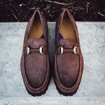 Robert Zur Dillon Suede Bit Loafers Chocolate