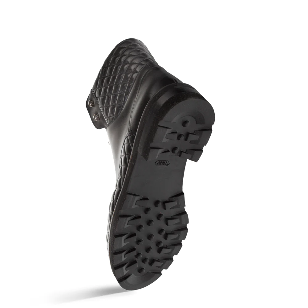 Mezlan Dolfi Quilted Leather Alpine Boot Black (20913)