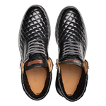 Mezlan Dolfi Quilted Leather Alpine Boot Black (20913)
