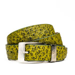 Marco Di Milano Ostrich Quill Belt Antique Green