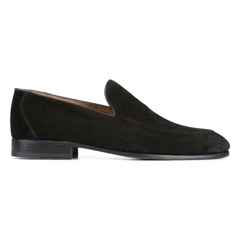 Donald Pliner Alanzo Suede Calf Loafer Black