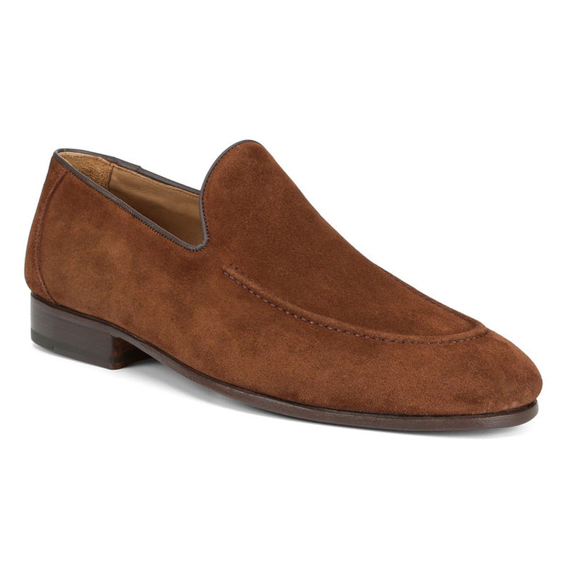 Donald Pliner Alanzo Suede Calf Loafer Cognac
